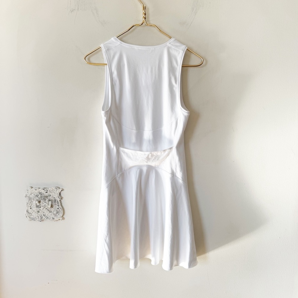 Athleta Ace White Tennis Dress Athletic Sleeveless Mini Dress Pickleball Golf S - Picture 7 of 10